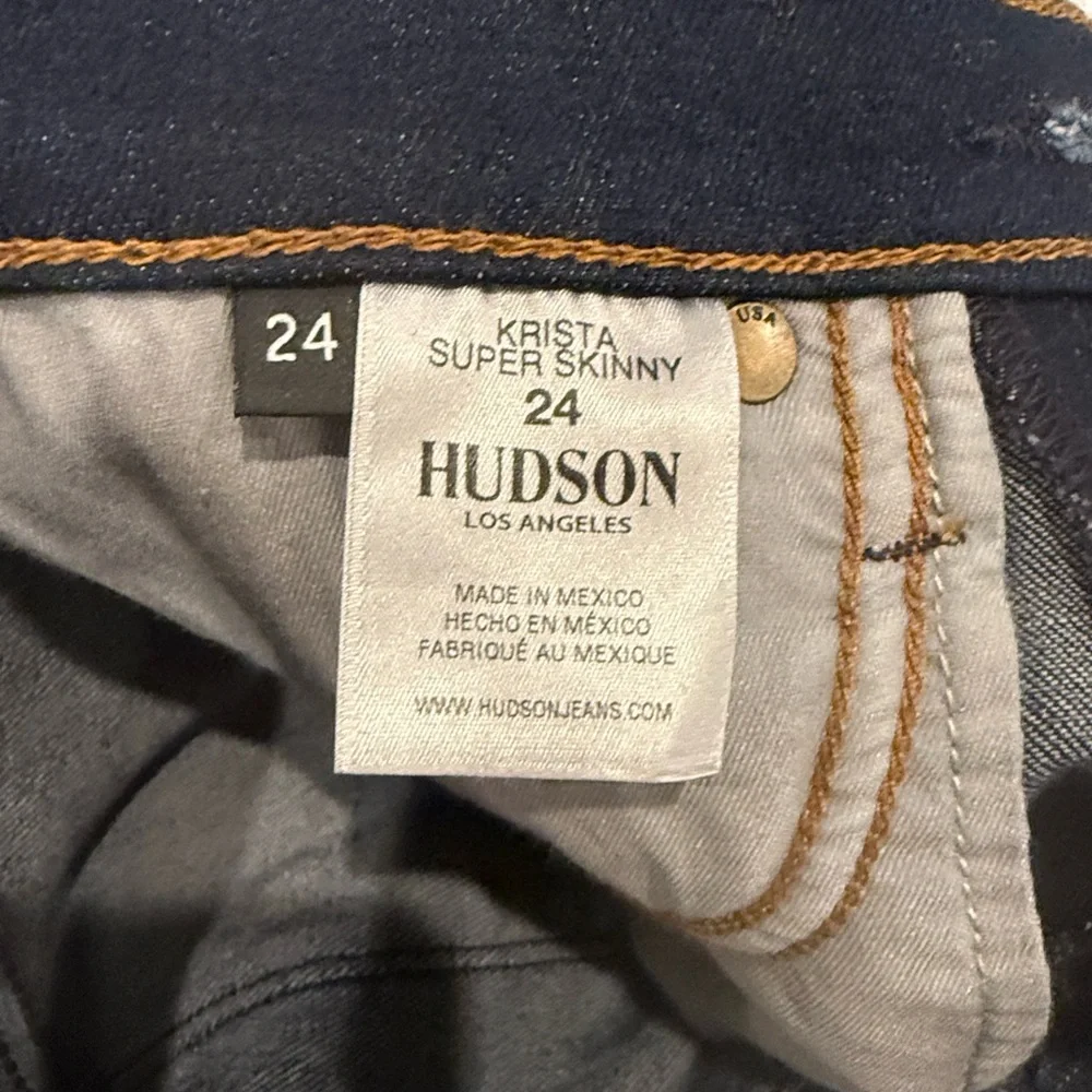hudson krista super skinny shark bite dark wash - Picture 5 of 9